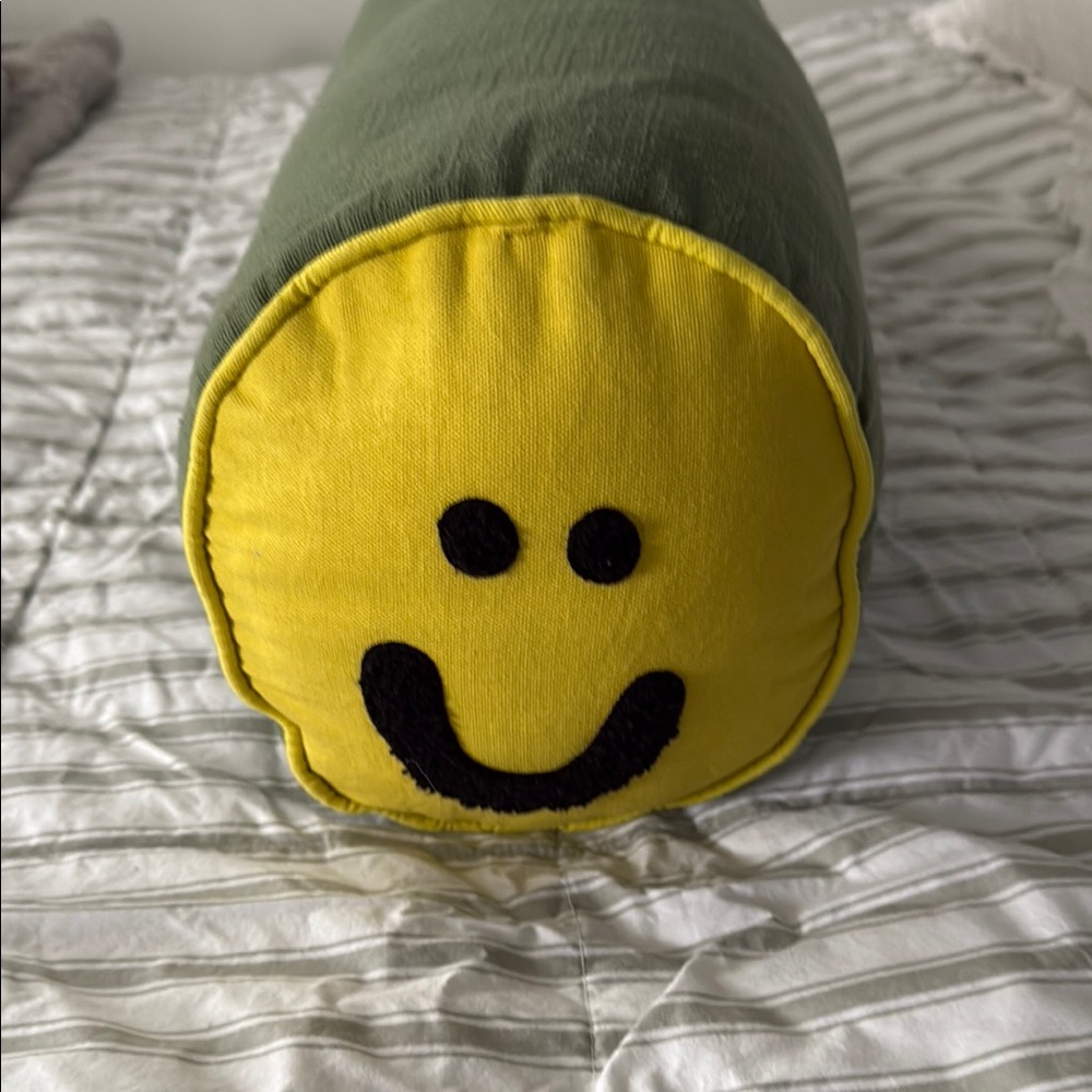 Urban Outfitters Smiley/Sad Face Pillow - Picture 2 of 3